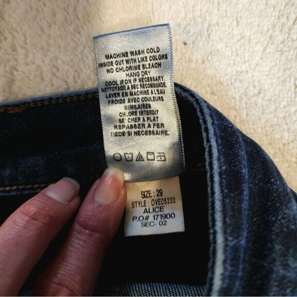 Joe's Jeans Mid Rise Mini Boot Cut Jeans 29 Petite Dark Blue - Picture 5 of 9